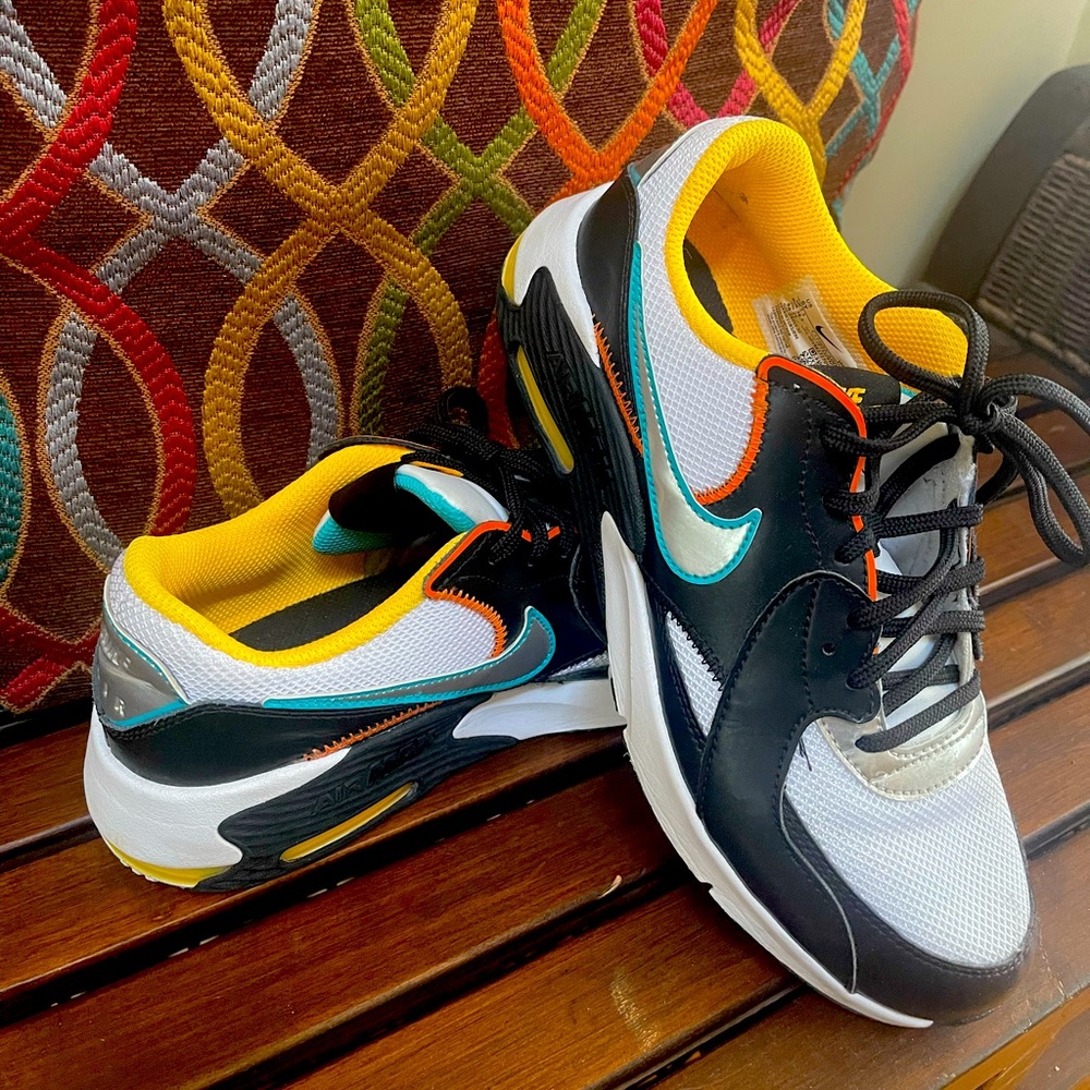 Multi colored Nike air max. Size youth 6.5.